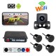 Wireless WIFI Car Rear View Reverse Parking Cam Radar Night Vision Universal Set black