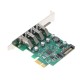 4 PCI-E Ports to USB HUB 3.0 PCI Express 5 Gbps Expansion Card Adapter for Motherboard