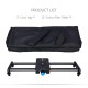 40CM Portable Camera Recorder Silent Carbon Fiber Slide Track Slider Dolly with 4 Roller Bearing Video Movie Photography black