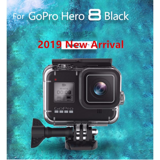 60M Waterproof Housing Cover for Go Pro Hero 8 Black Diving Protective Underwater Dive Cover for Go Pro 8 Accessories default