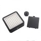 64 LED Video Light for DSLR Camera Camcorder mini DVR as Fill Light for Wedding News Interview Macrophotography black