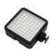 64 LED Video Light for DSLR Camera Camcorder mini DVR as Fill Light for Wedding News Interview Macrophotography black