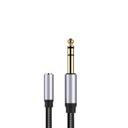 6.5mm Male to 3.5mm Female Audio AUX Cable Headset Microphone Guitar Recording Adapter Gold Plated 6.5/3.5mm Converter Aux Cable