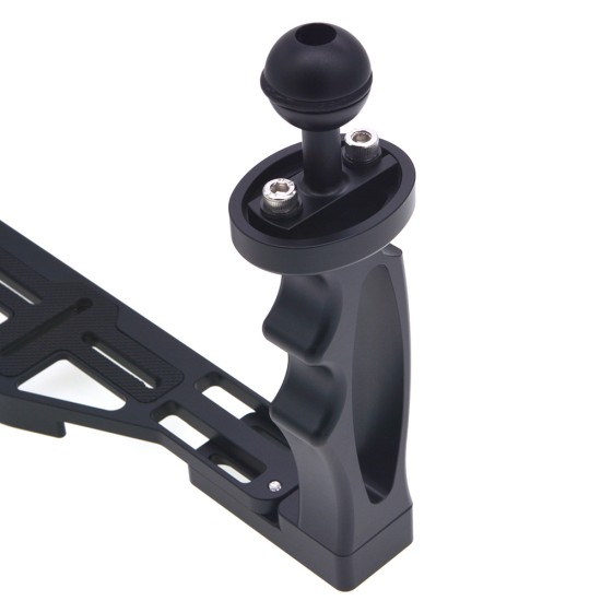 Aluminium Alloy Tray Stabilizer Rig for Underwater Camera Housing Case Diving Tray Mount for GoPro DSLR Smartphones black