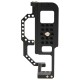 Aluminum Alloy Camera Cage Compatible for Canon EOS 90D/80D/70D: black