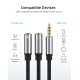 Audio Line Headphone Splitter 3.5mm AUX Male to 2 Female Jack 3.5mm Headphone Adapter Converter