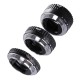 Auto Focus AF Extension Tube Set for Canon SLR Camera EF-S Lens Plastic Tube Metal Bayonet black