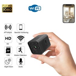 Bk01 Hd Mini  Camera Wireless Camera Home Security Mini Camcorders Remote Video Surveillance Camera 1080p Outdoor Micro Voice Recorder black