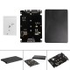 Black Case B + M Female 2 M.2 NGFF (SATA) SSD to 2.5 SATA Adapter for 2230/2242/2260 / 2280mm m2 SSD black