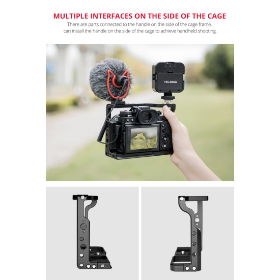 Camera Cage Photography Camera Video Shooting Kit Suitable for Fuji XT2/XT3 Camera Rabbit cage + portable