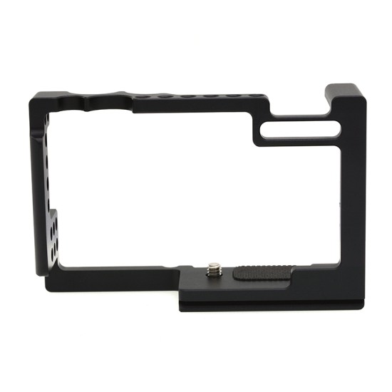 Camera Cage for Canon M6 Mark Ii Thread Hole to Top Handle Monitor Microphone Led Light black