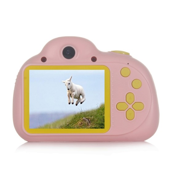 Children Kids 24 Million Pixel Mini Digital  Camera 2.4 Inches High-definition Video Camera Educational Toys Birthday Gift pink