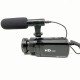 D100 HD Digital Video Camera with Wide Angle Lens Microphone Anti-shake Handheld DV Camcorder Black