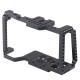 DSLR Camera Cage Pocket Camera Frame for Blackmagic Pocket Cinema Camera 4K/6K BMPCC 2203 black