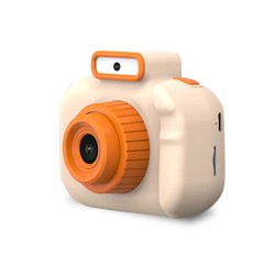 Digital Camera 4000w Front Rear Dual Lens Mini Video Photo Slr Cameras Cartoon Toy Yellow