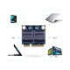 Dual SD TF to Mini PCI Express Memory Card Reader Adapter Converter Card for Laptop SD to Mini PCIe Adapter blue