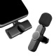 EP033 Wireless Microphone Mini Lapel Microphone For Iphone Android Smartphone Recording Video Blog Interview Type-C interface