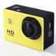 F23 Outdoor Action Camera - 2.0 Screen, HD Wide Angle, Waterproof Sports Camera, DV Video Camcorder - Yellow