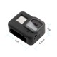 For Gopro Hero 8 Camero Silicone Case Safety Hand Strap Overall Protection Ultra-light Design Anti-fall Shock Absorption black