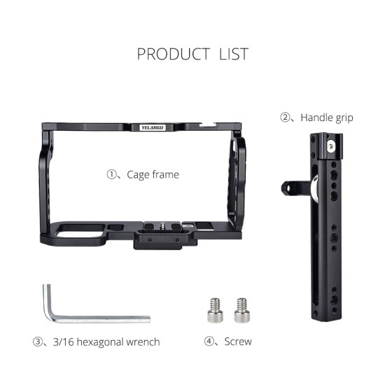 Full Camera Cage for BMPCC 4K/6K Camera Accessories