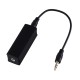 Ground Loop Noise Isolator for Home Stereo Car Audio System with 3.5mm Audio Cable Black