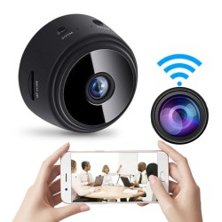 HD Camera Wireless Network Home Security Camera 1080p Outdoor Sports Children Camera Black