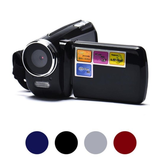 Handheld Home Digital Video Camera Camcorder DV 16x Digital Zoom HD 1080P Night Vision Recording Camera Silver grey