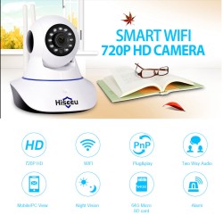 Hiseeu Home Security Wifi IP Camera Audio Record SD Card Memory P2P HD CCTV Wireless Camera Baby Monitor US plug