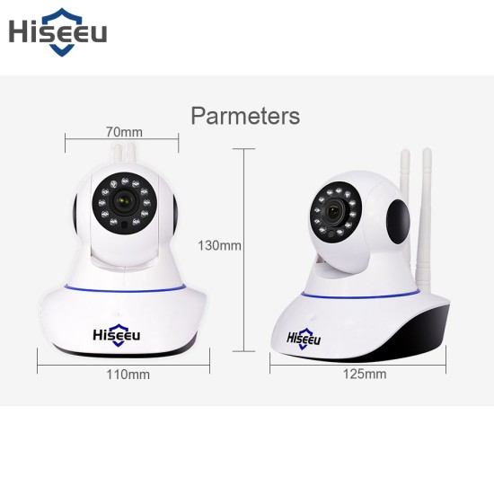 Hiseeu Home Security Wifi IP Camera Audio Record SD Card Memory P2P HD CCTV Wireless Camera Baby Monitor US plug