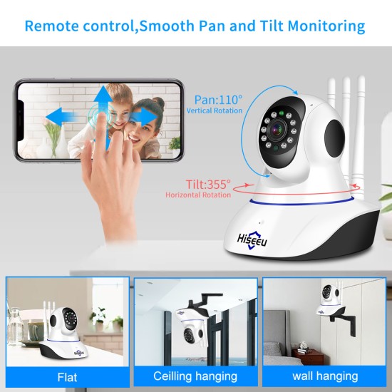 Home Security 1080P 3MP Wifi IP Camera Audio Record Memory Card Memory P2P HD CCTV Surveillance Wireless Camera Australian regulations