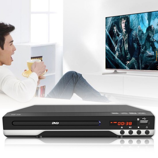 Household HD Mini HDMI DVD Player Protable EVD CD VCD Player DVD Machine black_U.S. regulations