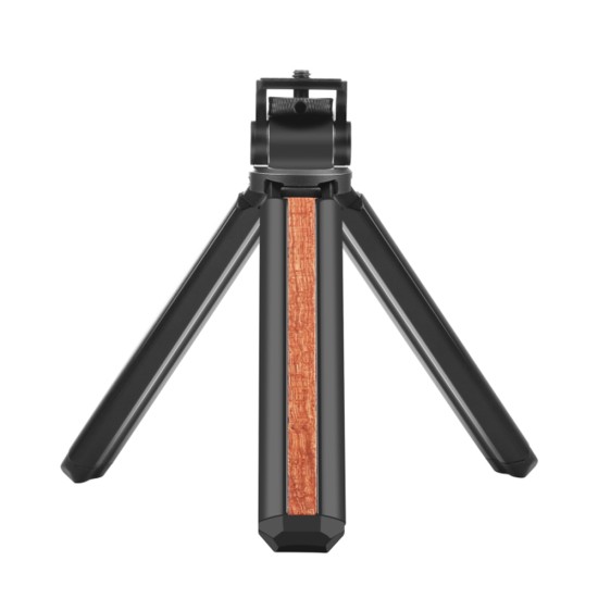 Inlaid Wood Desktop Live Tripod Multi-function Mobile Phone Holder Folding Portable 1/4 Screw Mini Tripod For Photography Camera Tripod with gimbal PU621B