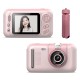 Kids Hd Digital Camera 20 Million Pixel Video Recorder 180 Degree Rotation Small Slr Photo Camera Pink