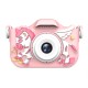 Kids Mini Camera 2.0ips Display Hd Digital Camera Cartoon Educational Toy 800w Single Camera Pink