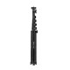 Kingjoy Photography Video Tripod Live Aluminum Alloy 1/4in Screw for Camera Smartphone Video Light black