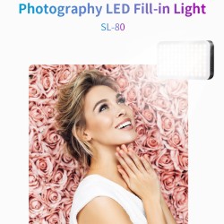 LED Photography Photo Fill Light Makeup Camera 2 Color Temperature Shooting black