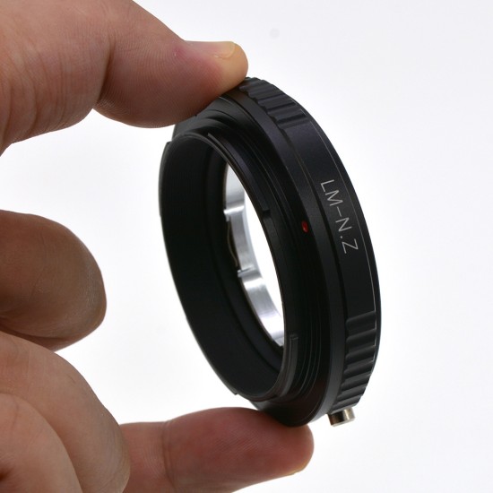 LM-Z Lens Mount Adapter Ring for Leica M LM Zeiss M VM Lens to Nikon Z7 Z6 Camera Body Adaptor black