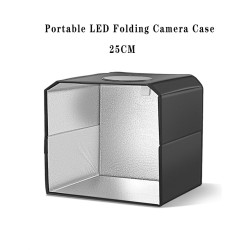 Led Studio Case Lightbox Folding Mini Photo Studio Photography Lighting Shooting Tent Box For Artisans Artistsn 25CM