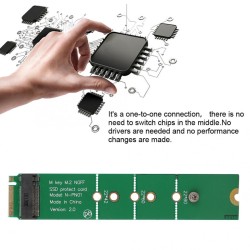 M.2 SSD Key B Slot to B+M Interface Adapter Test Protection Card B+M key M.2 Male to Female Slot Extension Board Adapter green