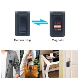 MD90 Mini DV Camara 1080P Infrared Night Vision Mini Camcorder with 180 Degree Rotation Motion Detection  black