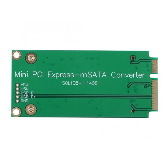 MSATA SSD to SATA Mini pcie-ssd Elevator Card Adapter Converter for Laptop ASUS green