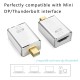 Mini Display Port to HDMI VGA Converter Adapter 8-pin DP Cable for MacBook Air 13 Surface Pro 4 Silver