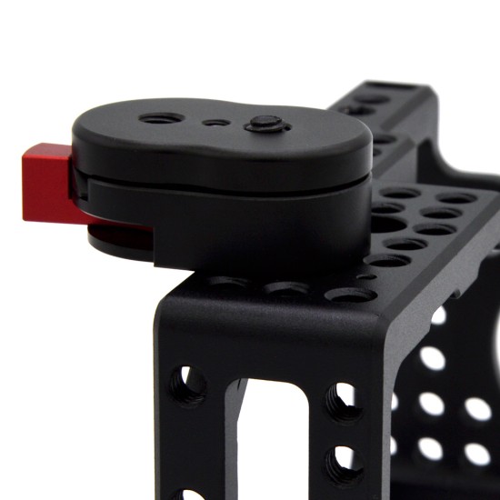 Mini Field Monitor Quick Release Plate for LCD Monitor Magic Arm LED Light Camera Camcorder Rig