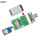 Mini PCI-E USB Adapter with 8-pin SIM Card Slot for WWAN / LTE Module green