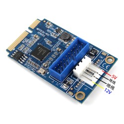 Mini PCI-E to 19-pin USB 3.0 Mini Expansion Card MINI PCIE to 20PIN/19Pin USB3.0 Adapter