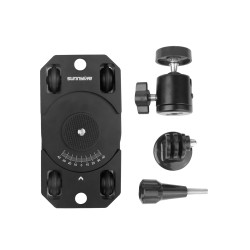 Mini Stabilizer Camera Dolly Metal Bracket for Gopro/OSMO Action/ OSMO Pocket/Insta360 Sports Camera black