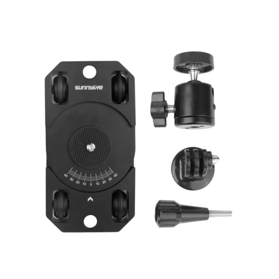 Mini Stabilizer Camera Dolly Metal Bracket for Gopro/OSMO Action/ OSMO Pocket/Insta360 Sports Camera black