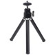 Mini Tripod Aluminum Metal Lightweight Tripod Stand Mount For Digital Camera Webcam Phone DV Tripod black