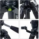 Mobile Phone Bracket Pro Aluminium Q111 Tripod for DSLR Camera Video Fill-in Light Bracket black