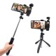 OSMO Pocket Selfie Stick Bluetooth Multifunctional Extendable Tripod with Wireless Remote Selfie Stick for DJI OSMO Pocket as shown